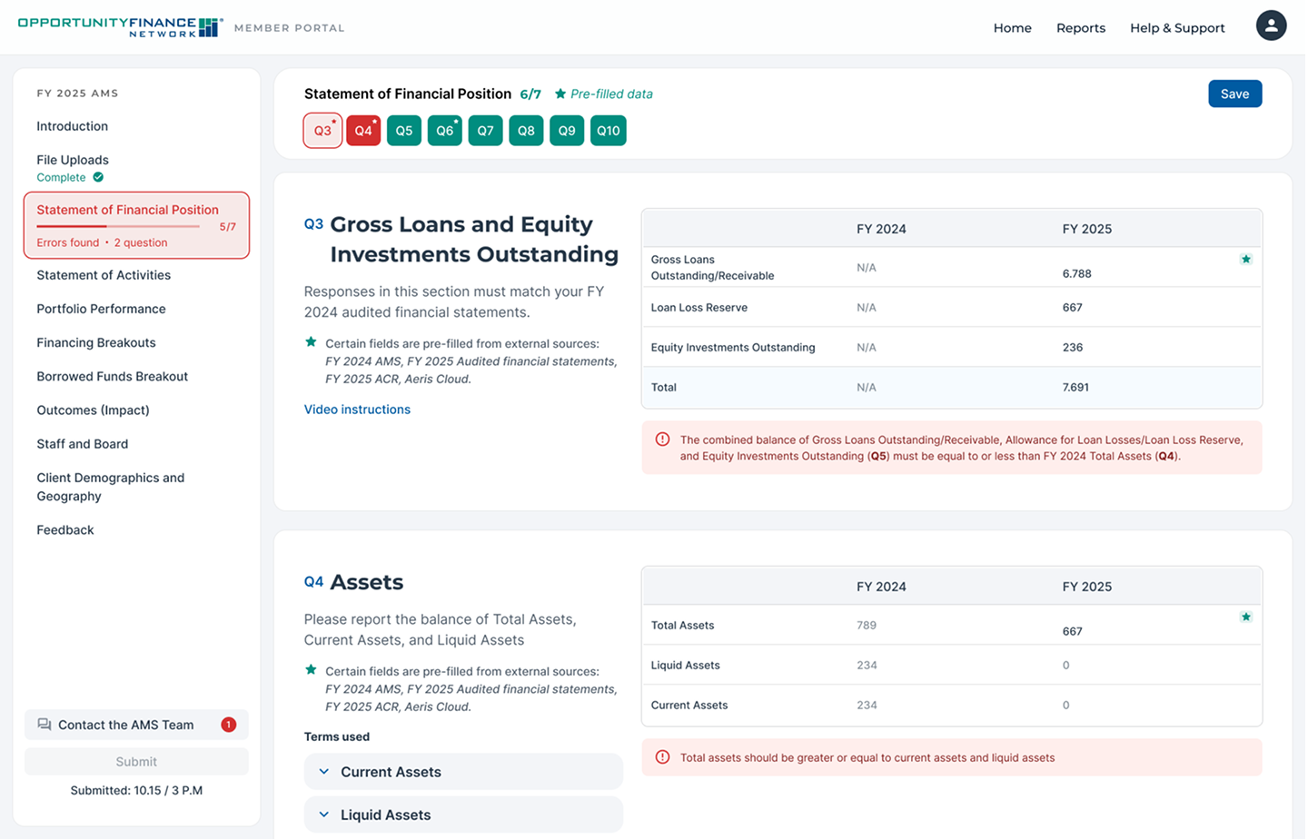 Inline guidance: alerts, video, glossary