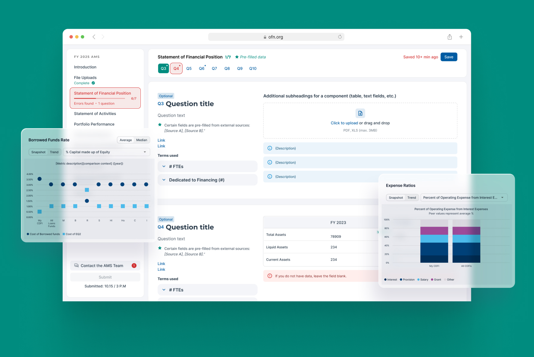 Member Portal dashboard